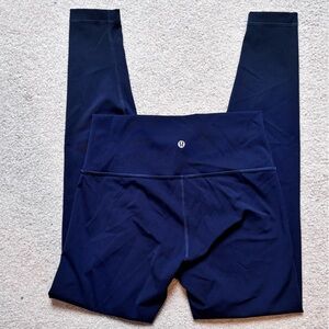 Lululemon Navy Wundertrain Leggings